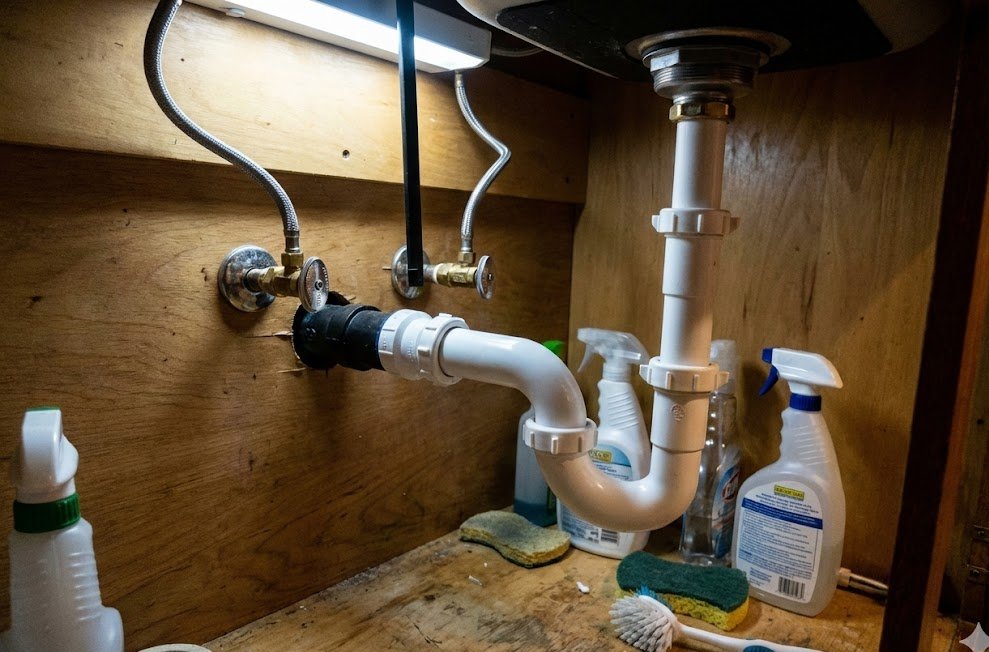 Under-sink repipe